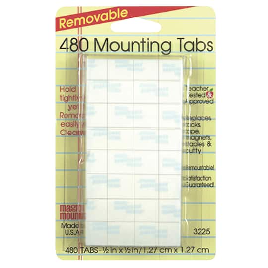 8 Packs: 3 Packs 480 ct. (11,520 total) Magic Mounts&#xAE; 1/2&#x22; Removable Mounting Tabs